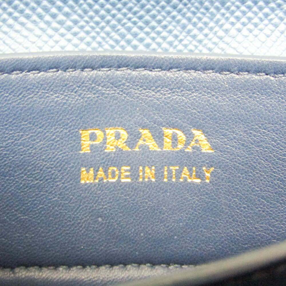 PRADA Cream Canvas Saffiano Shoulder Bag - Picture 15 of 16